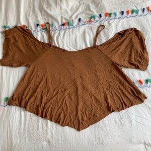 American Eagle Soft & Sexy Cold Shoulder Top